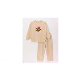 Pyjama Meisjes Woody Vlindermouw Duck - Beige