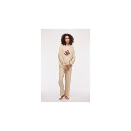 Pyjama Dames Woody Vlindermouw Duck - Beige