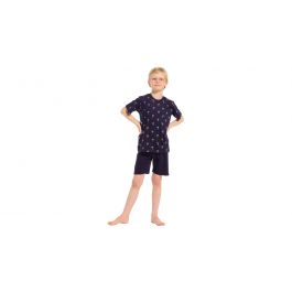 Shortama Jongens Pasha Short Palmbomen - Donkerblauw