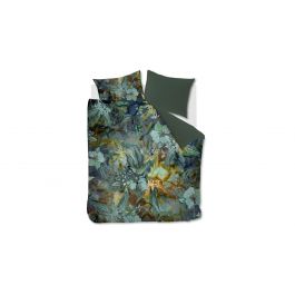 Dekbedovertrek Kardol Floral Embrace - Blauw Groen