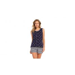 Shortama Dames Pasha Short Top Wildernis - Donkerblauw