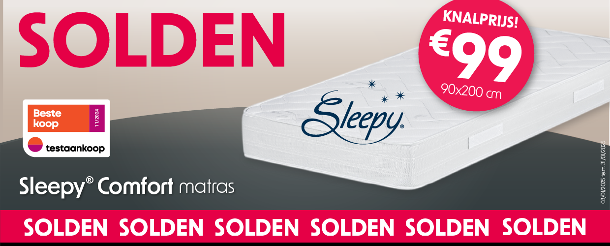 Sleepy comfort matras solden